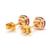 Earrings Rose gold rhodolite earrings 58 Facettes