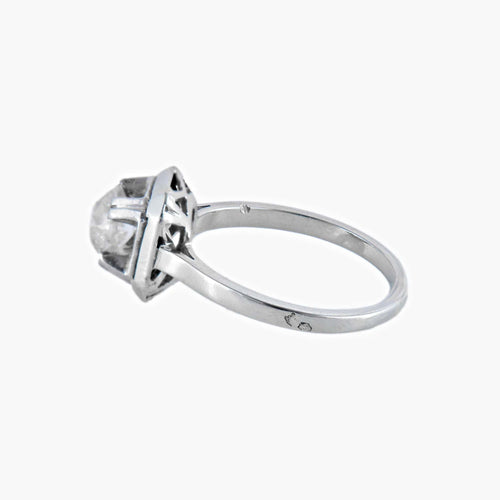 Bague Diamants / Platine BAGUE SOLITAIRE ART DÉCO PLATINE & DIAMANT 58 Facettes BO/220037