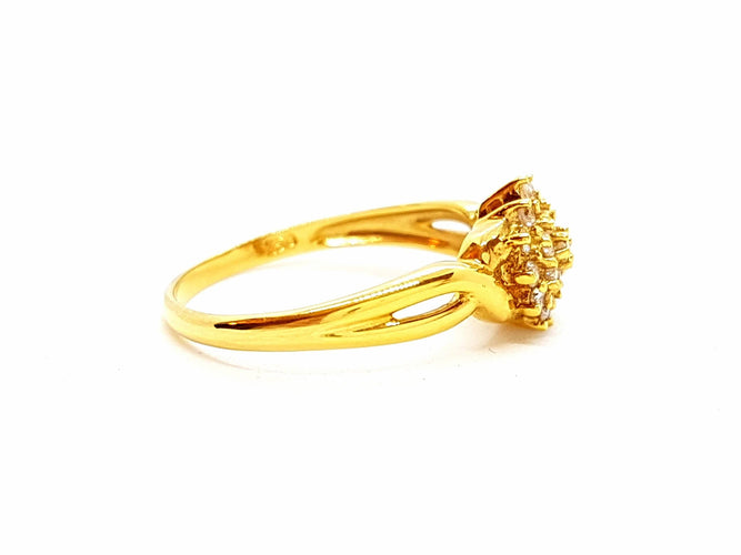 Bague 56 Bague Or jaune Diamant 58 Facettes 06346CD