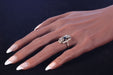 Ring 62 Art Deco diamond and sapphire engagement ring 58 Facettes 22027-0064