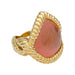 Bague 51 Bague en or jaune, quartz rose. 58 Facettes 31134