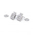 White/Grey / 750‰ Gold Earrings Diamond Earrings 58 Facettes 150010SP