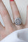 Bague 55 Bague ronde Or blanc Platine Diamants 58 Facettes