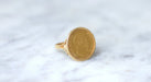 Ring 54 Gold ring Napoleon coin 10 Francs 58 Facettes