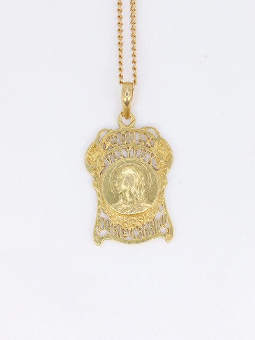 Pendentif Médaille Art Nouveau Sous vos yeux, vivre et grandir 58 Facettes 803