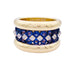 Ring 52 Poiray ring yellow gold, sapphires, diamonds. 58 Facettes 32679