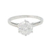 Ring 51.5 Platinum and diamond solitaire, 1,2 carat. 58 Facettes 31449