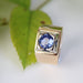 Ring 49 Sapphire signet ring in gold 58 Facettes 23-260