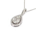 Necklace Pear diamond necklace white gold 58 Facettes