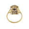 Bague 56 Bague rectangulaire Saphir Diamants 58 Facettes 29610