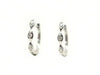 DJULA hoop earrings in 18k white gold and diamonds 58 Facettes 254315