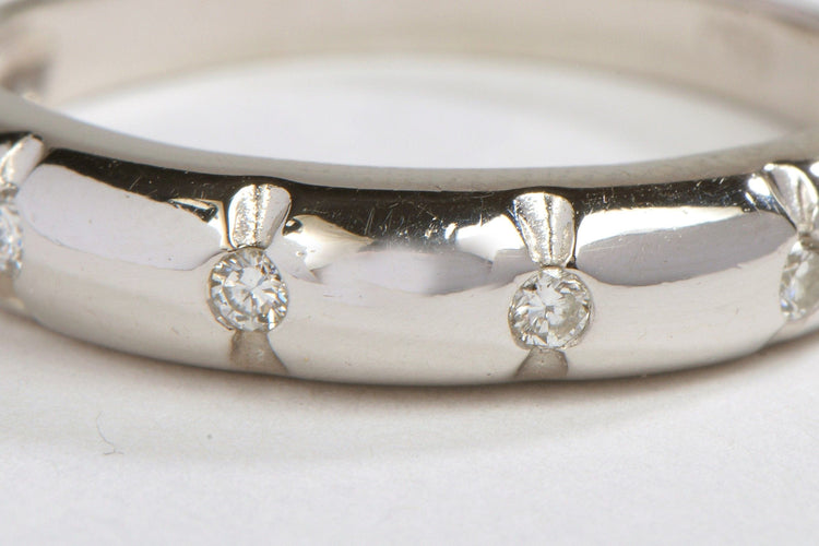 Bague 54 Bague Or blanc Diamant 58 Facettes 04923CD