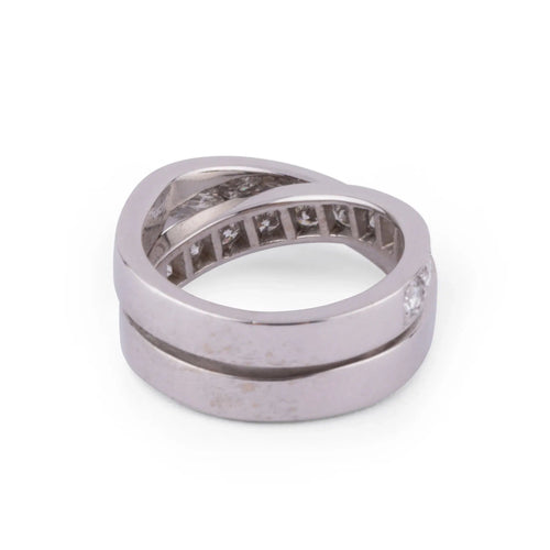 Bague Cartier - bague en or gris, diamants 58 Facettes 1