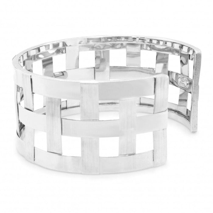 Bracelet Bracelet Manchette Tresse or gris 58 Facettes 62800052