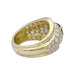 Ring 50 Yellow gold ring, diamonds and sapphire. 58 Facettes 33326