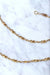 Necklace Old watch chain, twisted rose gold mesh 58 Facettes