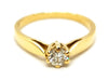 Ring 48 Solitaire Ring Yellow Gold Diamond 58 Facettes 1783111CN