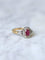 Bague de fiançailles rubis entourage diamants 58 Facettes