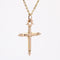Pendentif Croix bâton ancienne or rose 58 Facettes 21-163