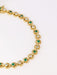 Bracelet Bracelet vintage or jaune, diamants et émeraudes 58 Facettes J93