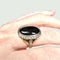 Bague 54 Bague Art Déco Or jaune Diamants Onyx 58 Facettes