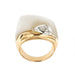 Bague 54 Bague Or blanc et rose Nacre Diamants 58 Facettes 34909