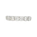 Bague 50 Alliance demi-tour or blanc, diamants. 58 Facettes 31589