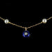 Collier Collier Or, Perles de culture et de Lapis lazuli 58 Facettes APCB-5248217