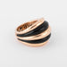 Damiani ring - “Spicchi di Luna” ring with rose gold and onyx bangle 58 Facettes
