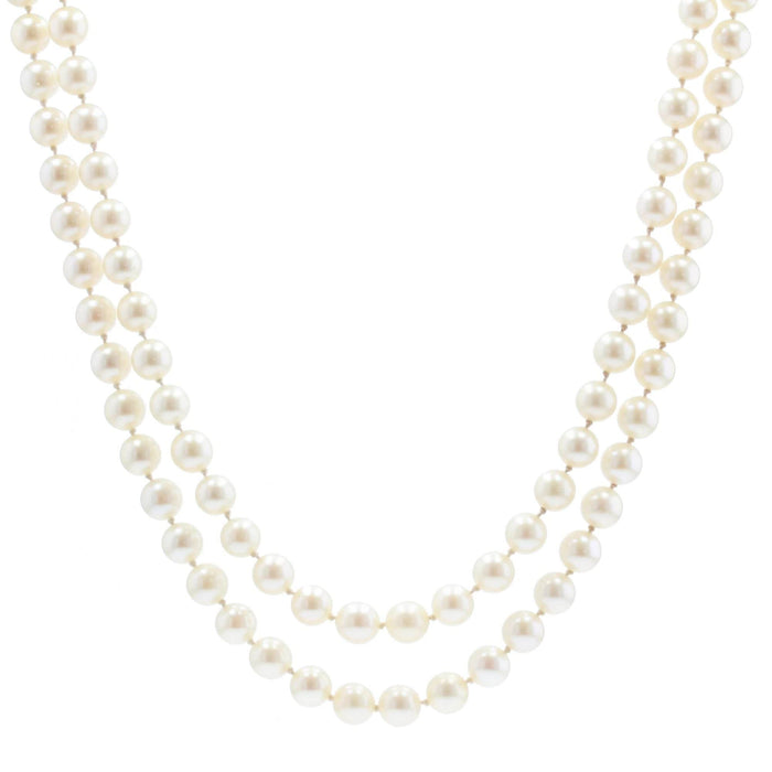Collier Collier de perles blanches double rang 58 Facettes 21-129