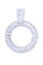 Pendentif Pendentif moderne en or blanc, diamants 58 Facettes 063621