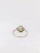 Ring 58 Art-Deco Ring White Gold Platinum Diamonds 58 Facettes J169