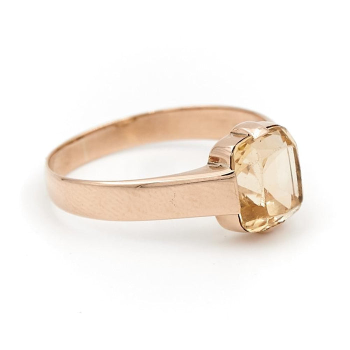 Bague 57 Bague Or rose Citrine 58 Facettes 1752242CN