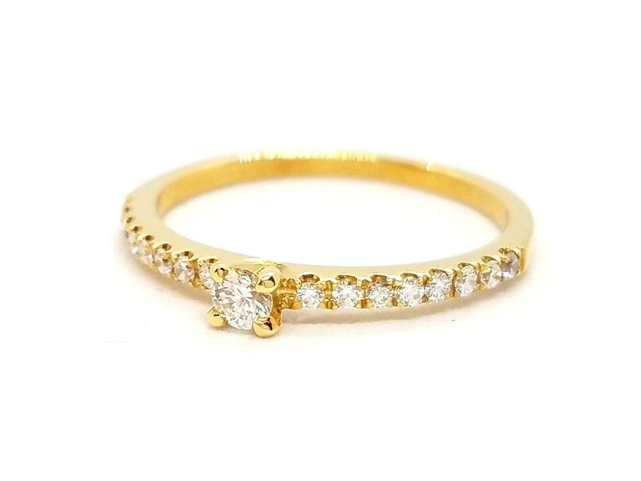 Bague 53 Bague Solitaire Or jaune Diamant 58 Facettes 578723RV