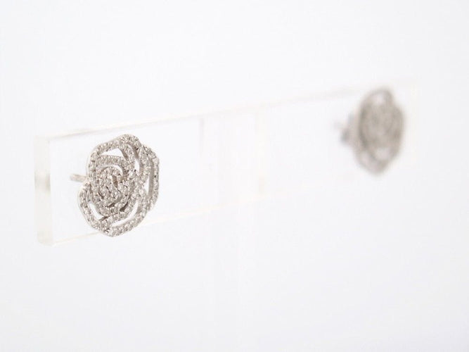 Boucles d'oreilles boucles d'oreilles VANESSA TUGENDHAFT la rose diamant or 58 Facettes 252504