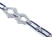 Bracelet Platinum Diamond Sapphire Bracelet 58 Facettes 62100038