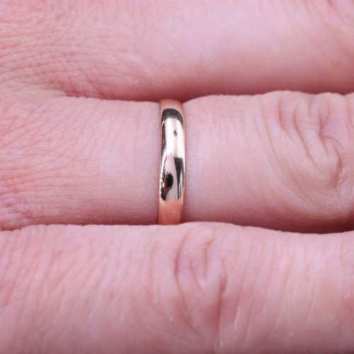 Bague 55 Alliance or rose 58 Facettes 17-017