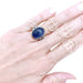 Ring 52 Art Deco ring in platinum, white gold, 9,6 ct sapphire, diamonds. 58 Facettes 31595
