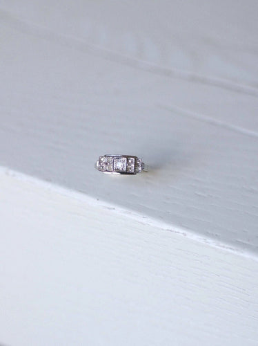 Bague Bague de fiançailles bandeau Art Deco diamants 58 Facettes