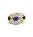Ring 51 / Yellow / 750‰ Gold Sapphire Garnet Diamond Ring 58 Facettes 200015R