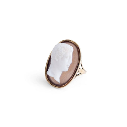 Bague 52 Bague Or jaune camée agate 58 Facettes 1