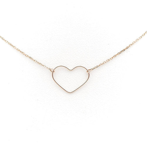 Collier Collier Coeur Vanrycke Or rose 58 Facettes 1831840CN