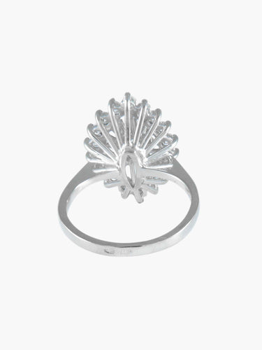 Bague Or Blanc / Diamants / 53 BAGUE MARQUISE OR & DIAMANTS 58 Facettes BO/220018 STA