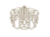 HERMES abstract bracelet large 18 cm in solid silver 925 101gr 58 Facettes 256678