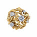 Bague 50 / Or Jaune / Diamants BAGUE "DOME" OR & DIAMANTS 58 Facettes BO/220074