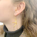 Earrings H.Stern earrings, "Oscar Niemeyer", matte yellow gold. 58 Facettes 33588