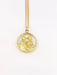 Vintage mother-of-pearl and yellow gold religious medal pendant 58 Facettes 818