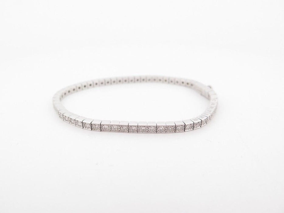 Bracelet CARTIER - Bracelet "Lanière" Or Blanc et Diamants 58 Facettes 247526