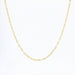 Yellow gold chain necklace with navy mesh 58 Facettes 21-235