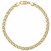 Bracelet Yellow gold bracelet with navy mesh 58 Facettes CVBR33